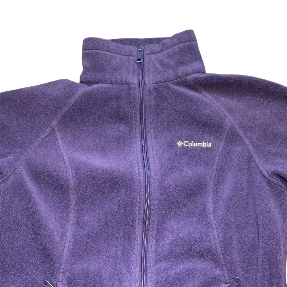 Columbia‎ Women's Purple Fleece Zip Up Jacket Soft Cozy Outdoor Size S